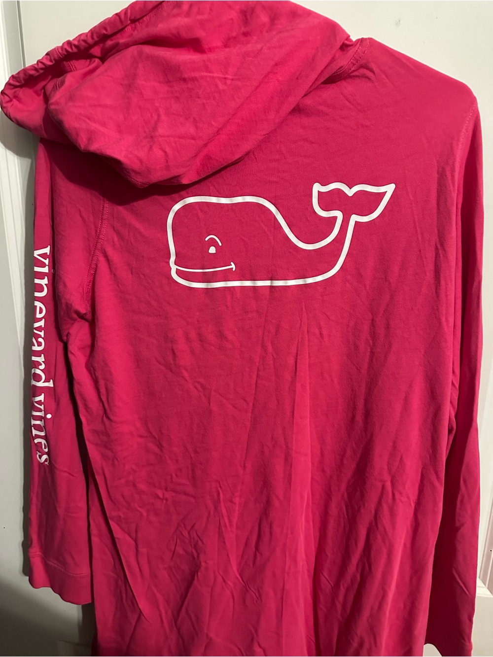 Vineyard Vines Pink Hooded Long-Sleeve Pullover - Picture 2 of 3